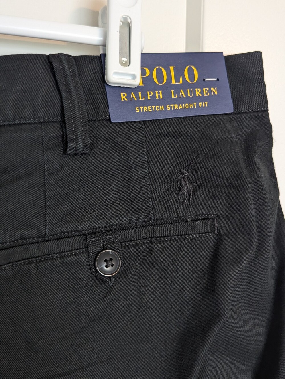 Polo Ralph Lauren NWT Black Chino Pants sz 38 x 30 - Picture 5 of 7